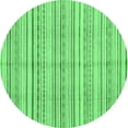 thumbnail image 1 of Ahgly Company Indoor Round Abstract Emerald Green Modern Area Rugs, 5' Round, 1 of 4