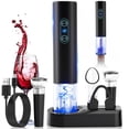 thumbnail image 1 of Otuseta Electric Wine Opener, Rechargeable Cordless Wine Accessories, Stainless Steel Cordless Automatic Wine Bottle Corkscrew with Vacuum Stoppers,, 1 of 7