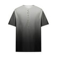 thumbnail image 4 of Awdenio Mens Tops Button Gradation Casual Fashion Printing Turn-down Collar Short Sleeve Breathable Shirt/Tops Breathable, Stretch-Fit,Size S-5XL, 4 of 5