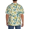 thumbnail image 5 of Wukai Lilies Flowers Men's Casual Short-Sleeve Button Down Shirt - Lightweight Summer Dress Shirt for Daily Wear-XX-Large, 5 of 7