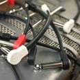 thumbnail image 3 of Cable de Conexión para Guitarra M MAKA Blanco de Perfil Bajo 4 Inch 3-Pack, 3 of 4