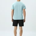 thumbnail image 6 of Besolor Men's Short Sleeve T Shirt Crew Neck Casual Summer Tshirt Solid Color Classic Basic Tee Shirt, 6 of 8