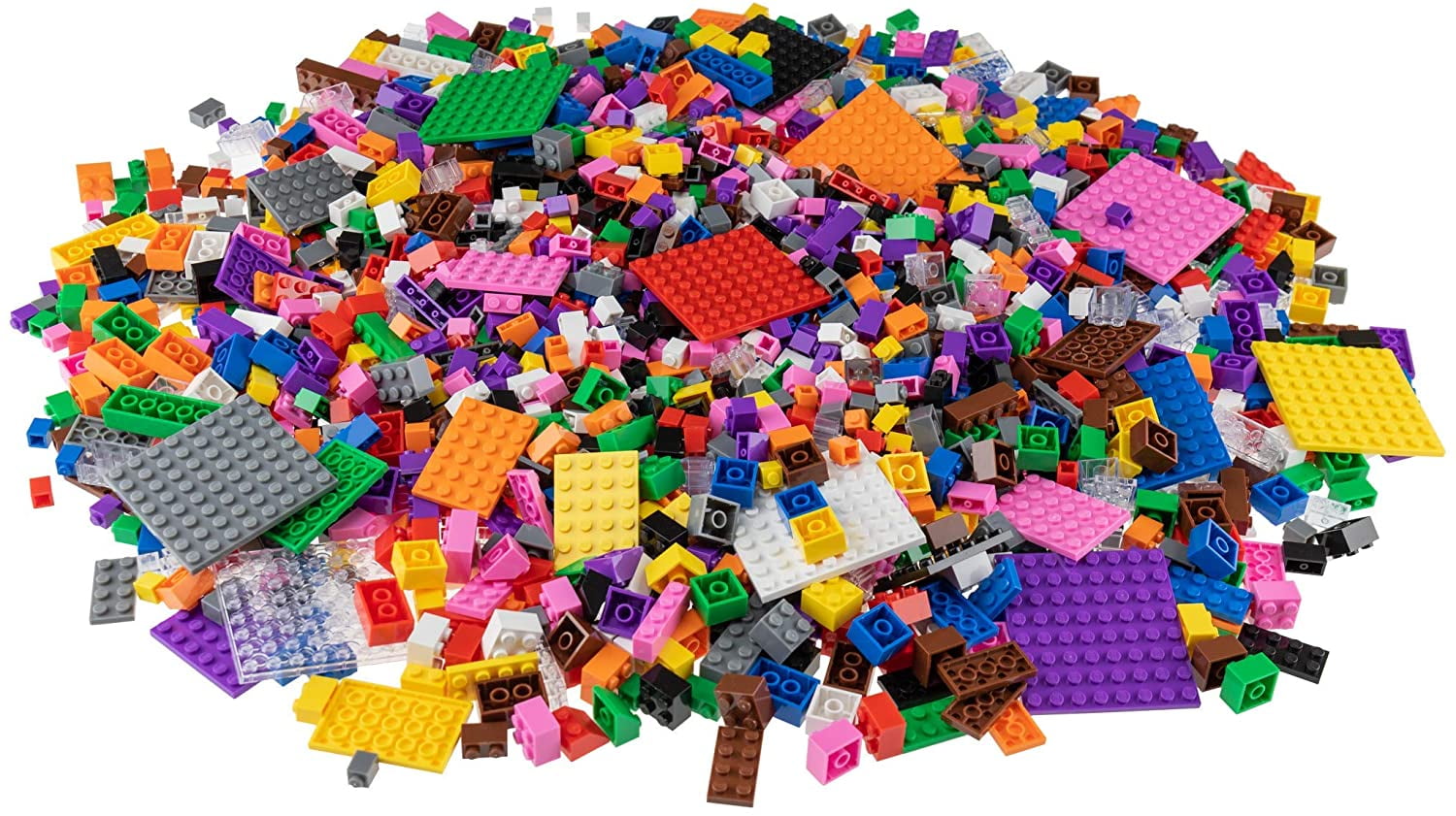 Building Bricks 1000 pc Set PCS Kids Classic Blocs en 11 couleurs & 6Pcs Windows 