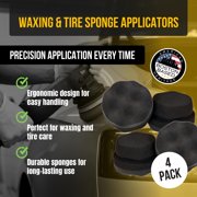 VPD Waxing & Tire Sponge Applicators - 4-Pack
