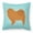 Multicolor, variant on Dog Profile Checkerboard Design Fabric Decorative Pillow