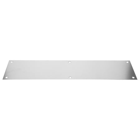 FOMIYES Plated Silver Stainless Steel Kick Plate Cover for Door Damage Resistance and Easy Installation