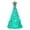 Green, variant on Lighted Turquoise Glass Christmas Tree Decor with Star Topper, Festive Tabletop Decor for Home and Holiday Season Ambiance - Clear