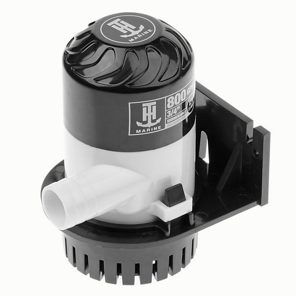 Blue Dog Marine Pompe de cale marine 800 GPH 12 V, pompe à eau de cale submersible non automatique, pompe de cale de bateau tout-en-un
