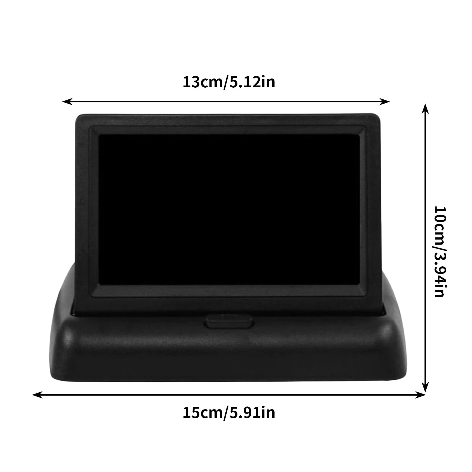 Ckraxd Car Seat Rear View Monitor Camera 4.3in HD Display Night Vision Adjustable Easy Install Safe Driving Accessory