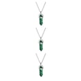 thumbnail image 4 of maskred Hexagon Column Charm Findings Handmade Holiday Hanging Pendants Crystal Necklace Earring Keychains Decorations Peacock Stone 3Set, 4 of 6