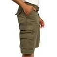 thumbnail image 6 of G-Style USA Men's Relaxed Fit Belted Cargo Shorts - Solid Forest - 32, 6 of 6