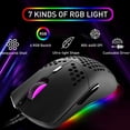 thumbnail image 5 of 60% Mechanical Gaming Keyboard Brown Switch Mini 68 Keys Wired Type C 18 Backlit Effects,Lightweight RGB 6400DPI Honeycomb Optical Mouse,Gaming Mouse Pad for Gamers and Typists (Black), 5 of 9