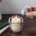 thumbnail image 3 of Portavelas de vidrio con forma de huevo, soporte para velas, tarro transparente para velas, cuenco para exhibición de plantas, decoración del hogar, 3 of 5
