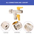 thumbnail image 3 of fastboy RV Valve de Dérivation par Temps Froid Passer Valve RV Accessoires T-Shape Valve de Dérivation Durable Compatible, 3 of 6