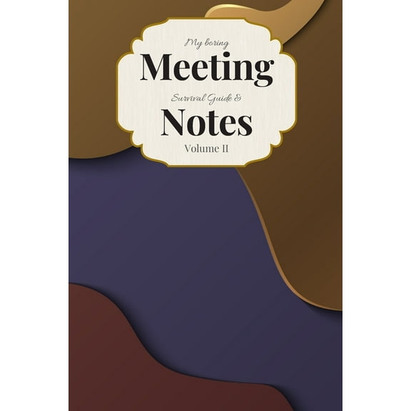My Boring Meeting Survival Guide Notes: 6x9 Meeting Notebook and Puzzle Book Paperback 1089180691 9781089180692 Gadfly Books