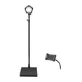 thumbnail image 1 of Soporte de secador de cabello conveniente 80-13333 cm Altura Soporte de soporte de soplador de piso ajustable para baño Sala de maquillaje de salón Con soporte para teléfono, 1 of 8