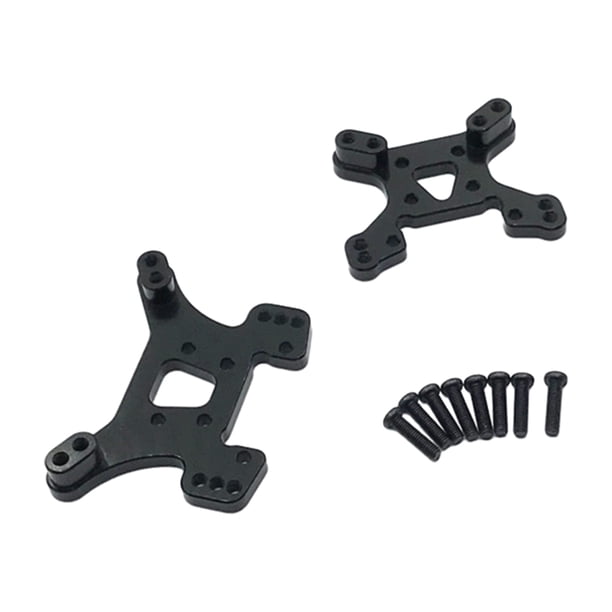 Soporte amortiguador Vogacara 2x 1/14 aleación de aluminio para Wltoys 144001 Negro