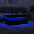 thumbnail image 3 of vidaXL Coffee Table with LED Lights Black 90x50x40 cm, 3 of 5