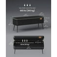 thumbnail image 5 of VASAGLE EKHO Collection - Storage Ottoman Bench Leather Entryway Bedroom Bench 15 Gallons for Bedroom Living Room Loads 660 lb Ink Black, 5 of 8