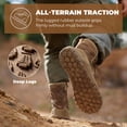 thumbnail image 4 of NORTIV 8 Men's Wide Toe Box Barefoot Military Tactical Boots for Men Zero Drop Work Minimalist Leather Side Zipper Motorcycle Combat Boots, 4 of 9