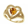 thumbnail image 2 of Tommaso Design� Heart Shape 6mm Genuine Citrine Ring, 2 of 9