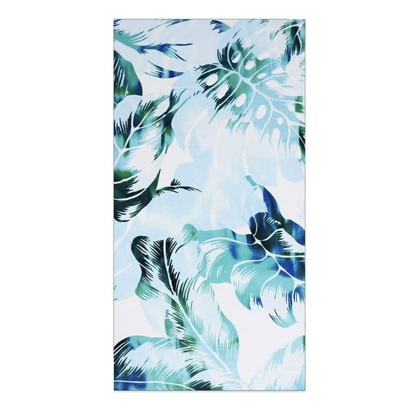 Bigersell Beach Towels 150 x 70 cm Tie Dyed Bohemian Style Travel Pool Towel Rectangular Microfiber Soft Bath Towels Quick Dry Bathroom Shower Towels White