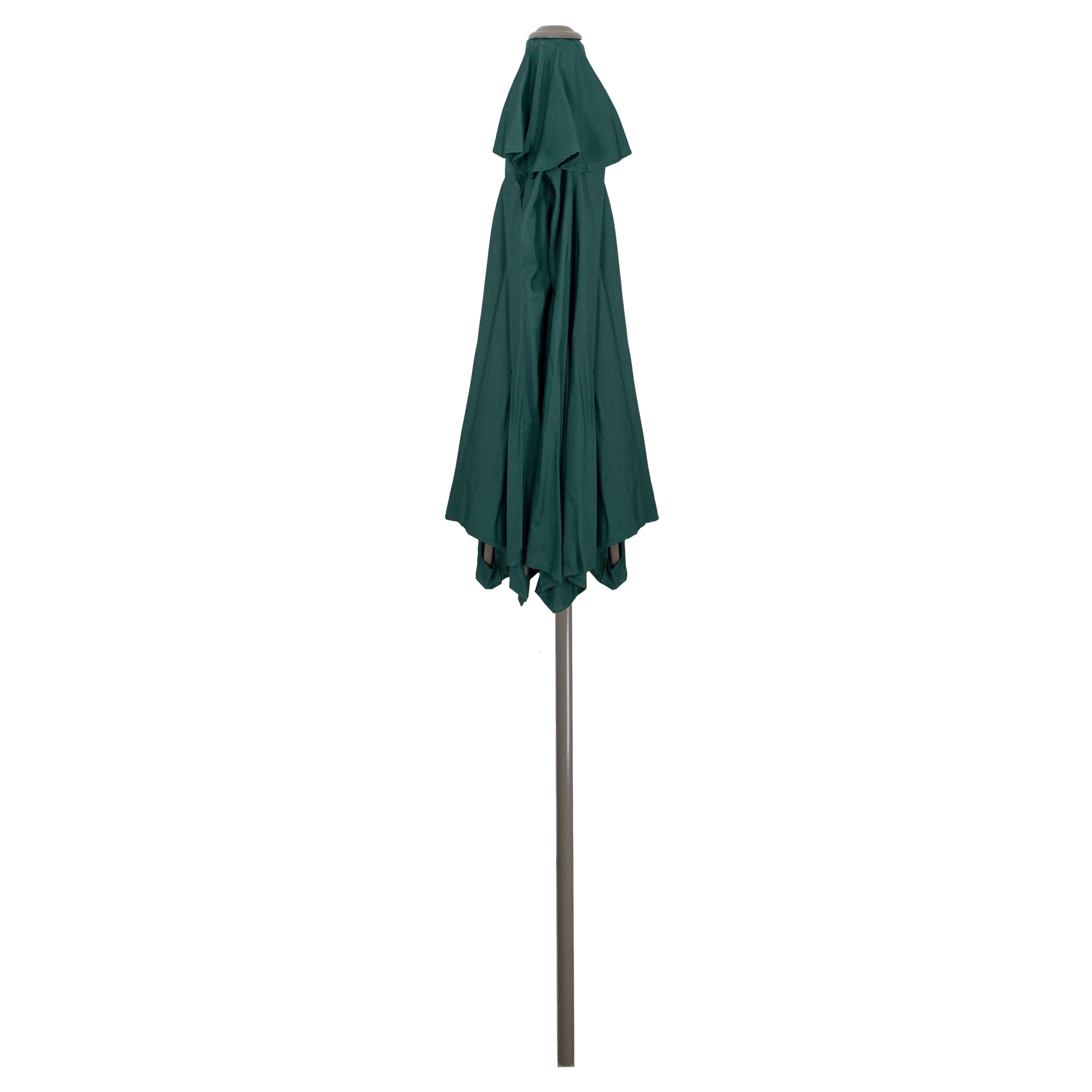 blue patio umbrella with led lights Outsunny Solar Umbrella with LED Lights for Pool, Deck & Garden