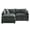 Gray+L-Shaped, variant on VEPXXP 75.9" L-Shaped Loveseat, Plush Chenille Modular Sectional with Detachable Ottoman, 22.8" Deep Seat Stain Resistant Furniture for Small Living Room, Gray