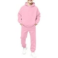 thumbnail image 6 of UACY Girls Boys Sweatsuit Tracksuit Toddler Kids 2 Piece Outfits Crewneck Pullover Sweatshirts Jogger Sweatpants Sweat Set, 6 of 6