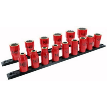 

Wiha Insulated Socket Set 1/2 Drive Sae 15Pc
