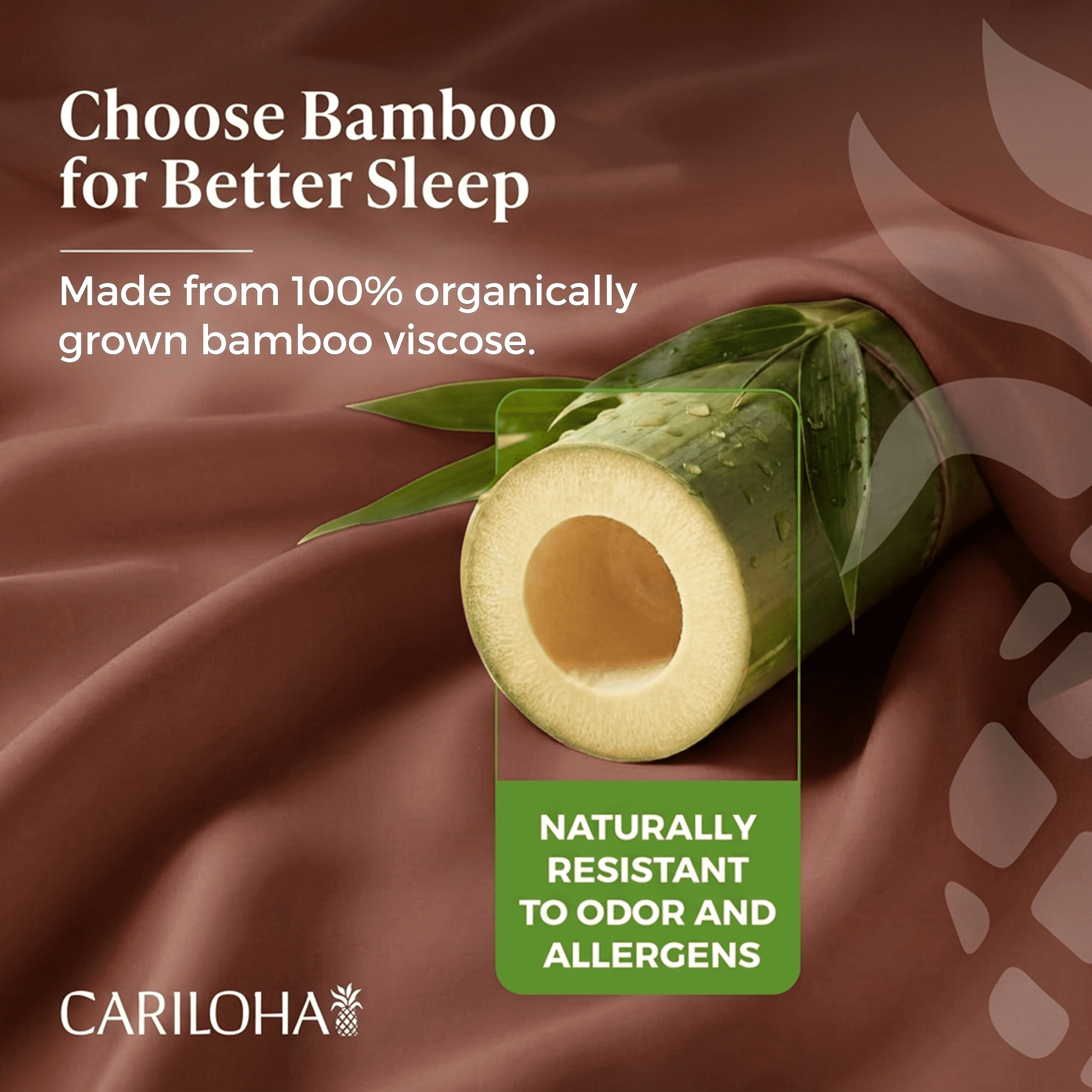 Aloha Soft by Cariloha Bamboo Viscose Sheets – 4-Piece Queen Sheet Set – 16 in Deep Pockets – Buttery Soft Cooling Sheets – Maroon Sunset
