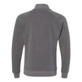 thumbnail image 2 of J. America - Triblend Quarter-Zip Sweatshirt - 8869 - Smoke Triblend - Size: 2XL, 2 of 4