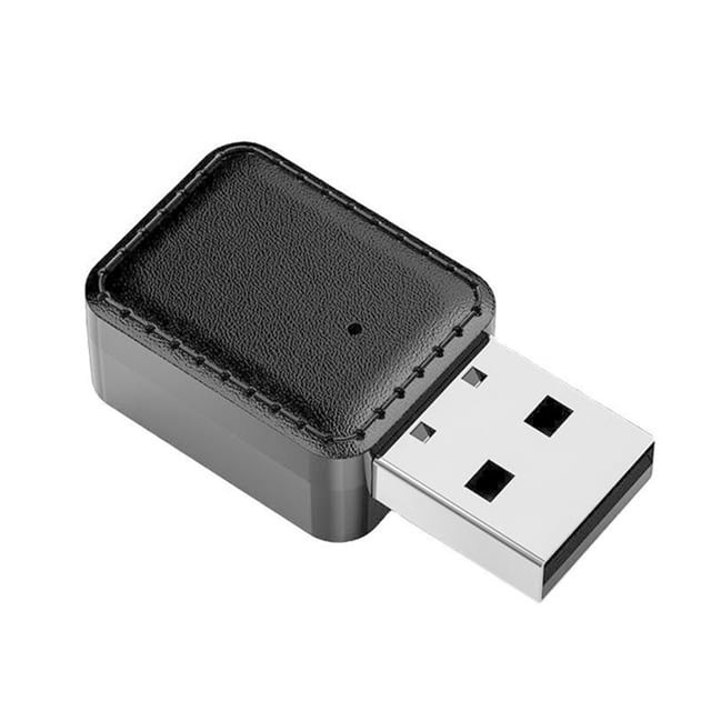 Receptor Transmisor Bluetooth 5.0 con Puerto de 3.5mm Adaptador de Audio Inalámbrico Interfaz USB, Negro AweSitey EL5358-01B