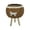 Brown-1, variant on Woven Style Stand with Wooden Tripod Legs - Decorative Indoor Outdoor Flowerpot Holder for Home, Rattan Flowerpot Basket Tree Pot Holder Stand for Living Room Balcony