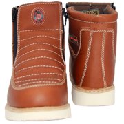 The Western Shops Mens Double Zipper Moc Leather Work Boot