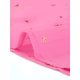 thumbnail image 5 of Vestido de fiesta de mujer Inspire Chic con escote en V, mangas largas, falda acampanada y estrellas doradas en color rosa oscuro, 5 of 6