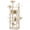 Beige, variant on WSWJY Cat Tree for Indoor Cats, 67in Cat Tower, Multi-Level Cat Play House with Condos & Scratching Posts & Hammock & Basket & Dangling Ball, Dark Gray