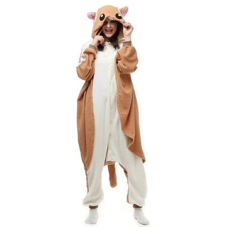 

Kigurumi flying squirrel Squirrel cartoon animal one-piece pajamas couple home clothes