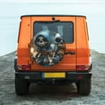 thumbnail image 4 of Haiem Spare Tire Cover , Wheel Cover with Cute Skeletons Figurines printed, Camper Spare Tire Cover Fit for Jeep Wrangler Rv SUV Truck Travel Trailer-14 inch, 4 of 8