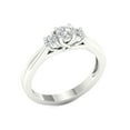 thumbnail image 2 of Imperial 1/2Ct TDW Diamond 10k White Gold Three Stone Engagement Ring (H-I, I2), 2 of 4