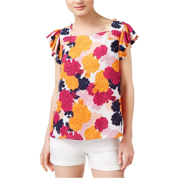 Blusa de punto con manga Fultter Maison Jules para mujer naranja grande