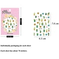 thumbnail image 2 of Nail Stickers for Women and Little Girls - 12 Sheets 3D Self-Adhesive DIY Nail Art Decoration Set Including Flowers Leaves Animals Plants Fruits Nail Decals for Woman Kids Girls SF1, 2 of 3