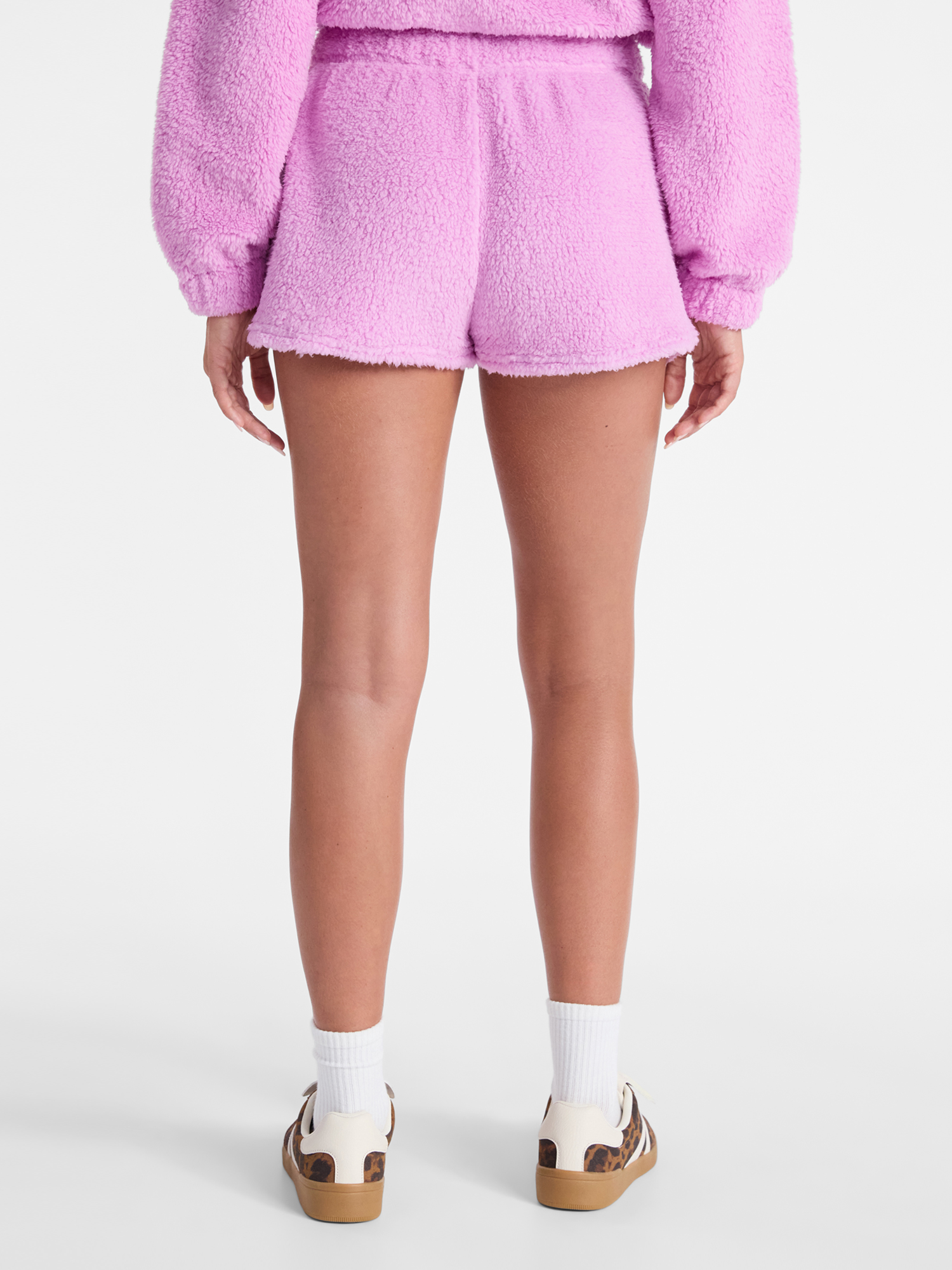 No Boundaries Plush Bungee Cord Shorts, Women's Sizes XXS-XXL