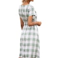 thumbnail image 2 of Sonducket Vestido de rejilla Elenxs Ropa de verano de mujer de manga corta Prendas para la parte del cuerpo Azul claro S, 2 of 8