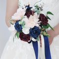 thumbnail image 4 of thinsony Artificial Bridal Bouquet Rustic Silk Flower for Ceremony Celebrations Party, 4 of 5