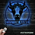 thumbnail image 5 of Craftnamesign Custom Floral Baby Dairy Cow Farmhouse Metal LED Light, Personalized Farm Name Sign, 5 of 5