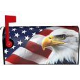 thumbnail image 3 of Patriotic American Flag Mailbox Covers Magnetic 21x18 Inch with USA Flag Eagle Decor Eagles Mailbox Cover American Flag Mailbox Wrap Post Letter Box Cover for Garden Yard Home Decoration, 3 of 6