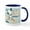 White/Navy Inside, variant on CafePress - Peanuts Snoopy Comic Strip - 11 oz Ceramic Mug - Novelty Coffee Tea Cup