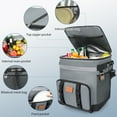 thumbnail image 3 of Durability Oxfords Fabric Rolling Coolers Bag Retractable Handle Ice Bag Carriers For Outdoor Picnics Camping Beach, 3 of 8