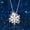 Rose Gold, variant on Rhinestone Choker Necklace Silver Snowflake Necklaces Chain Jewelry For Women Girls Necklaces for Women